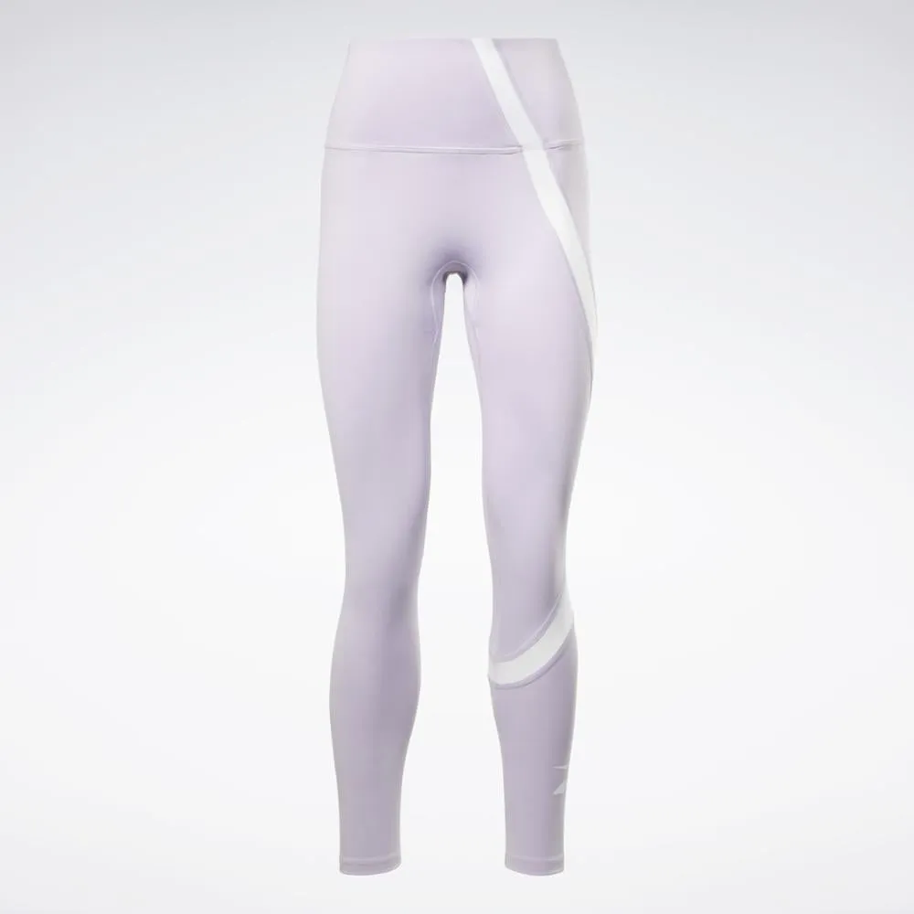 Reebok Apparel Women Workout Ready Vector Leggings PUROAS