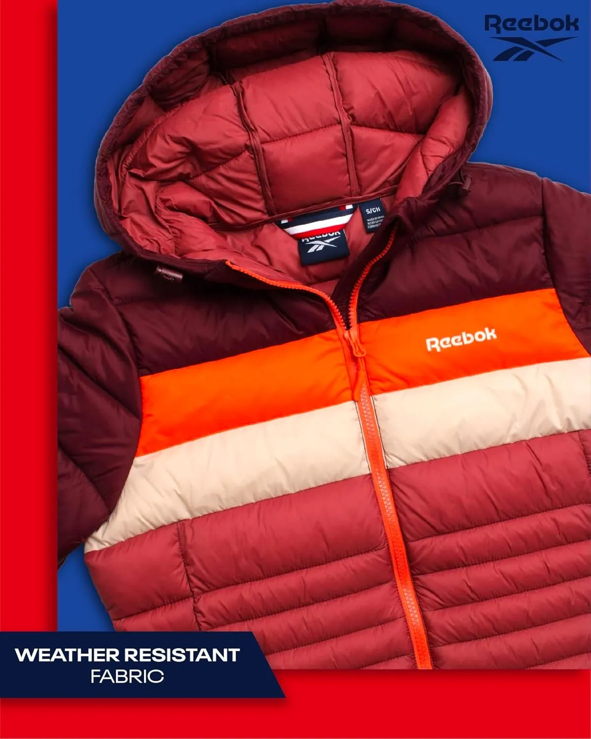 Reebok Women Jacket - Packable Quilted Puffer Coat  Casual Jacket for Women (S-XL)