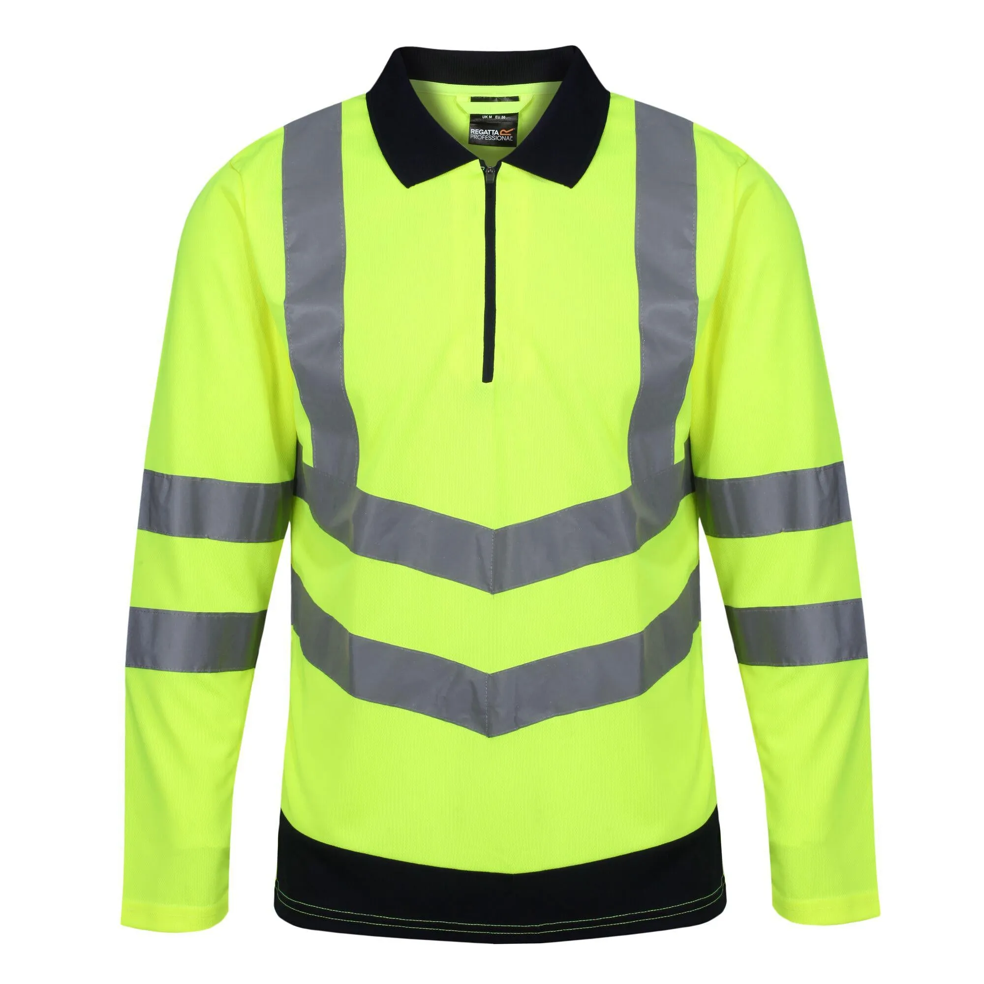 Regatta Professional Mens Hi Vis Long Sleeved Polo Shirts - Sale