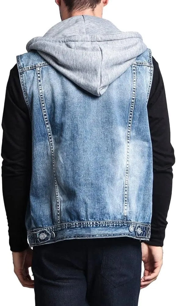 Rocker Denim Jean Vest Jacket