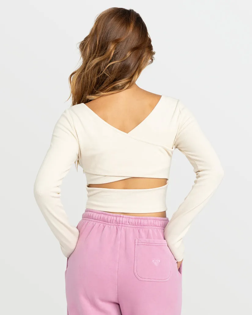 Roxy Good Keepsake LS Ribbed Top