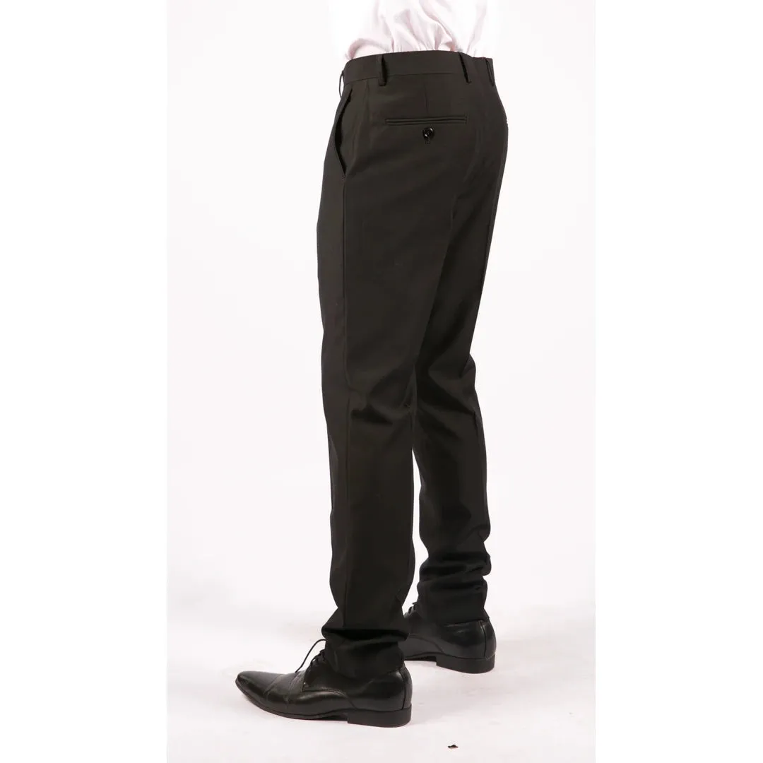Sal Yaica - Men's Soft Cotton Feel Formal Trousers Regular Length