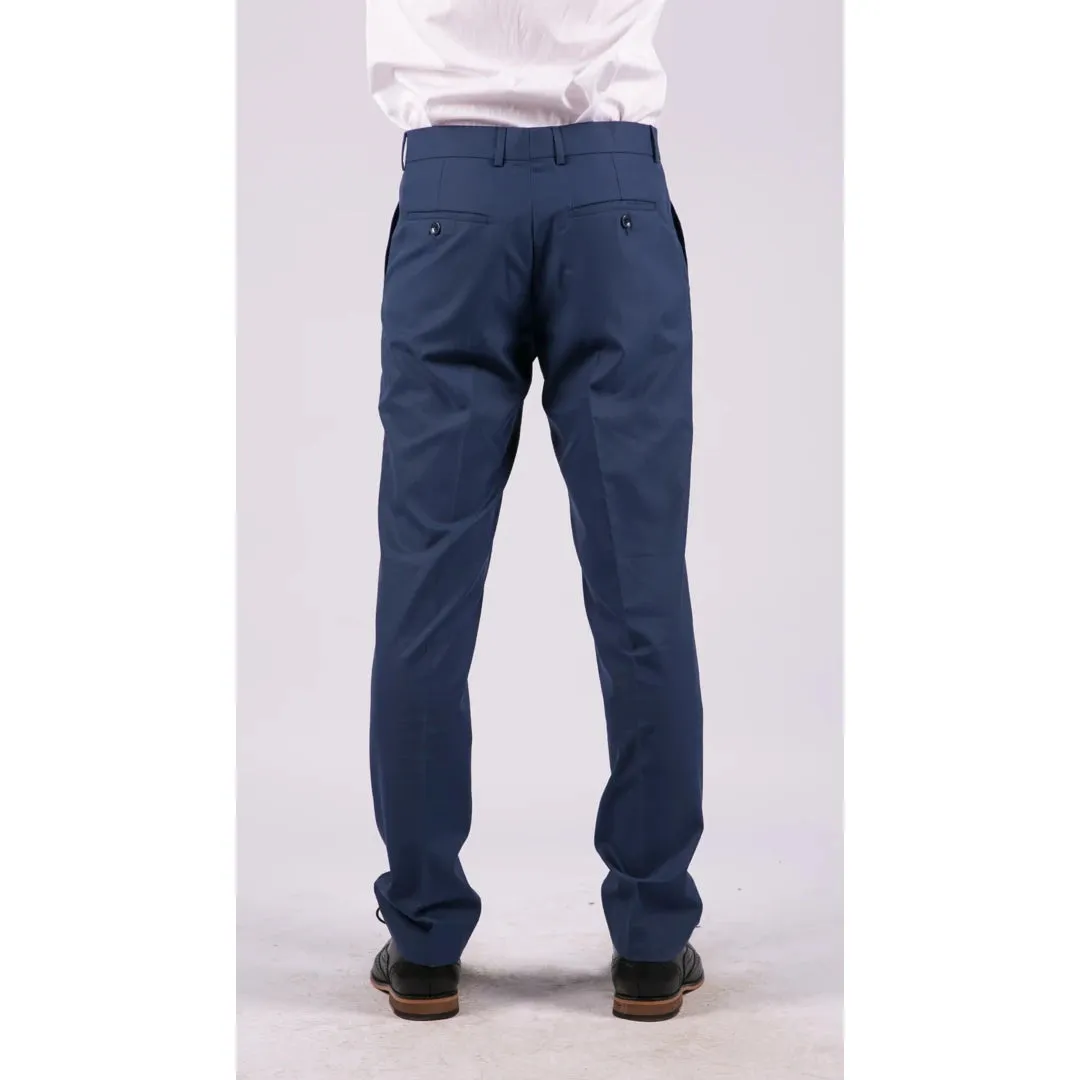 Sal Yaica - Men's Soft Cotton Feel Formal Trousers Regular Length