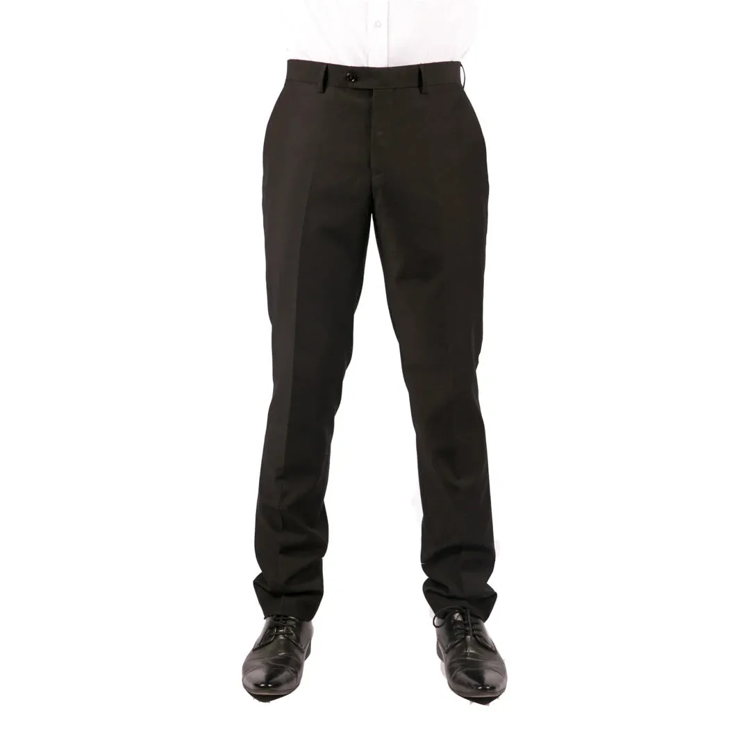 Sal Yaica - Men's Soft Cotton Feel Formal Trousers Regular Length