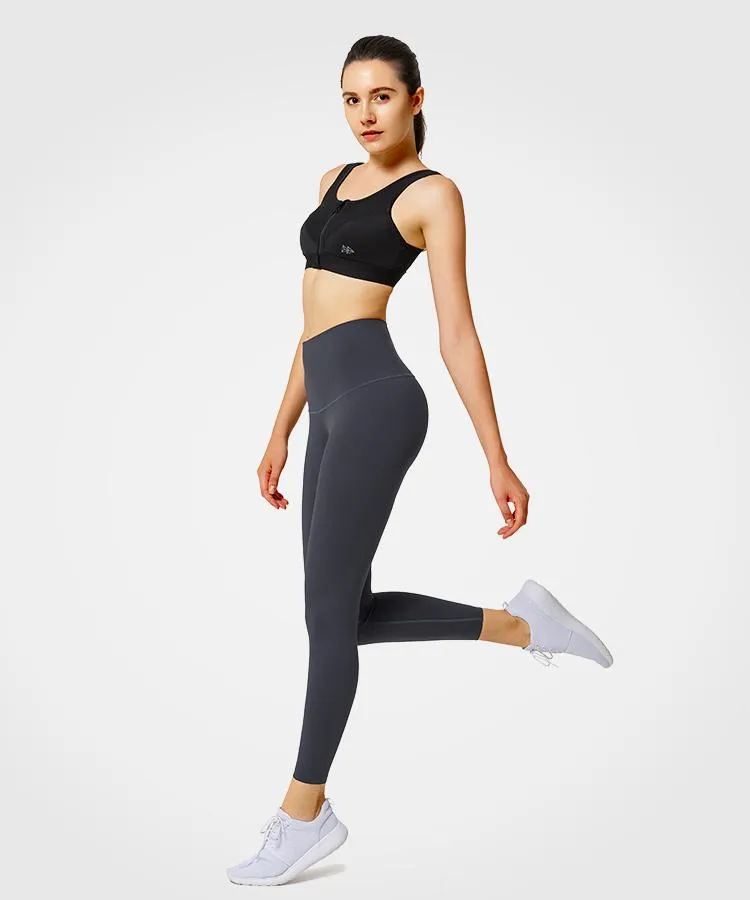 Sculpt High-Waisted Running Leggings 24"| Women's High Support Leggings