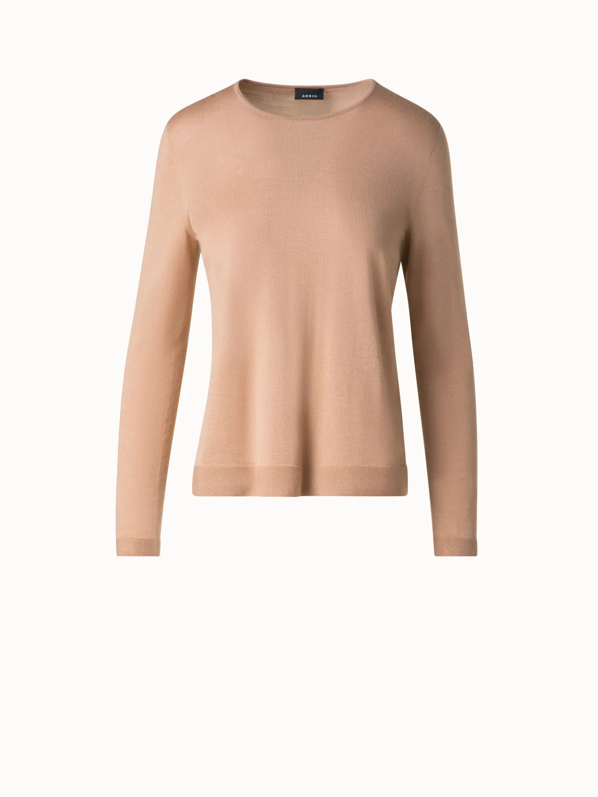 Seamless Cashmere and Silk Sweater
