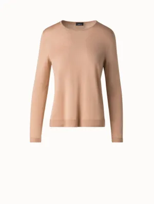 Seamless Cashmere and Silk Sweater