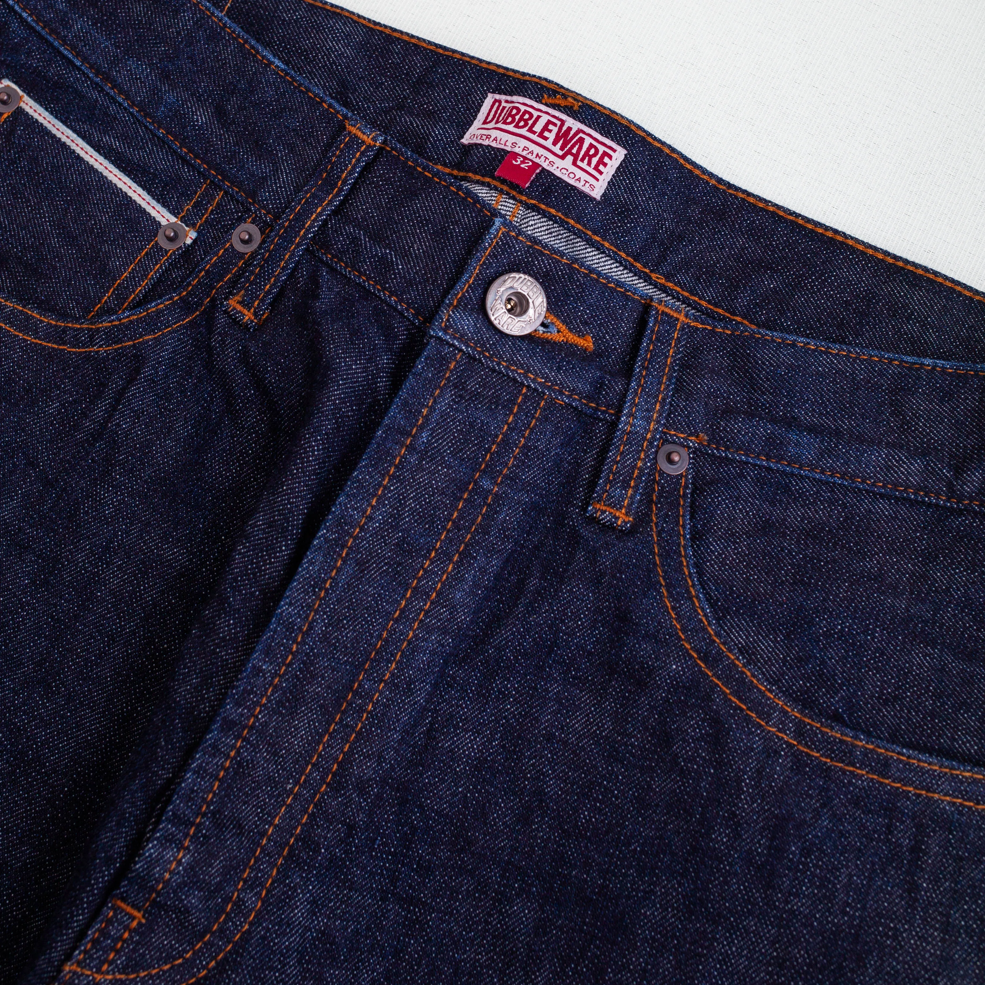 SELVEDGE STRAIGHT LEG DENIM JEAN - INDIGO