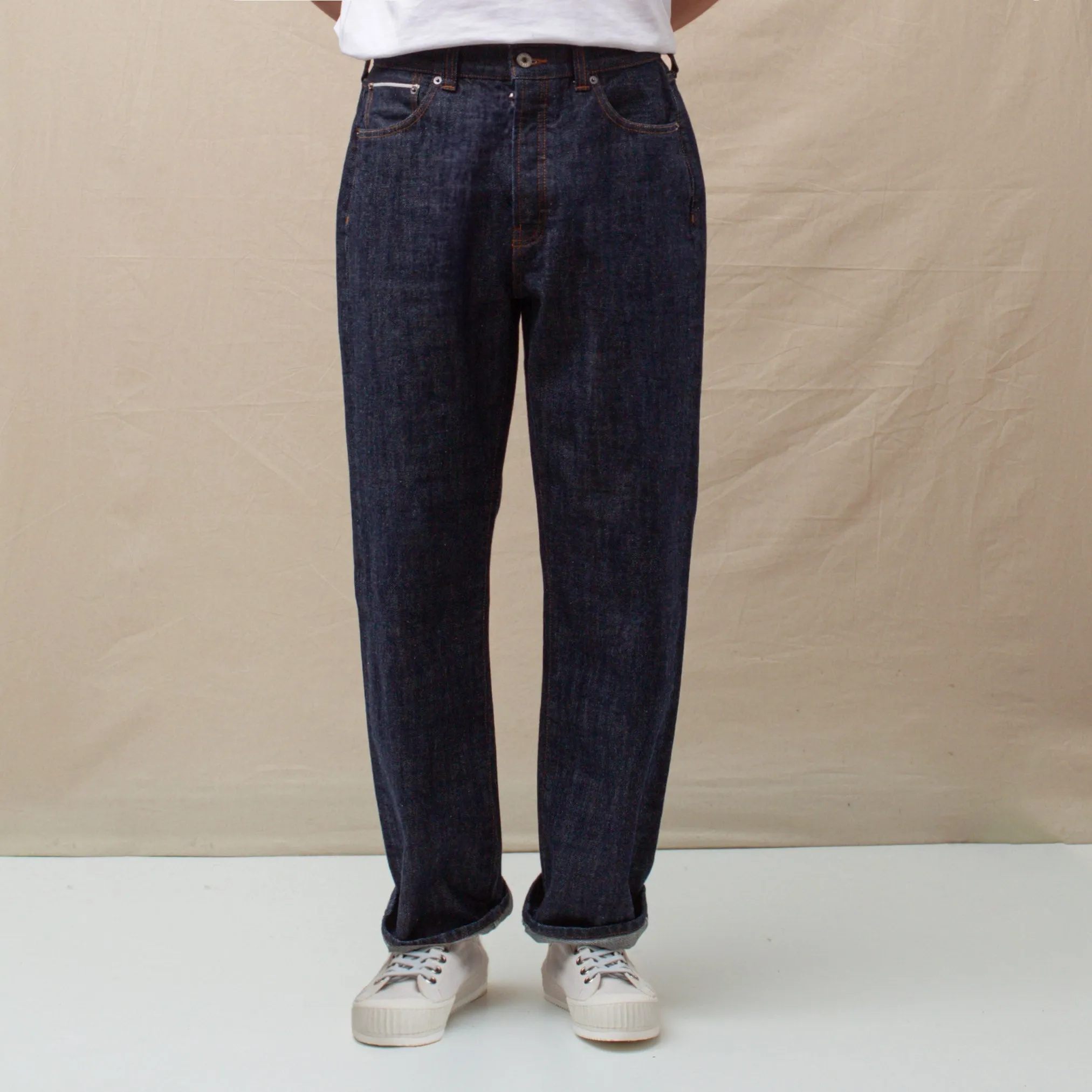 SELVEDGE STRAIGHT LEG DENIM JEAN - INDIGO