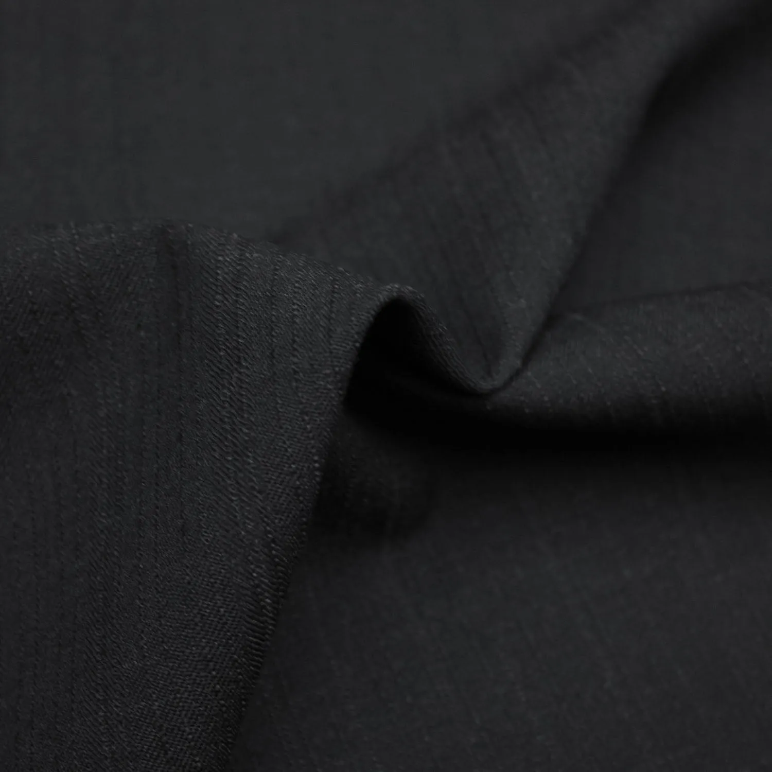 Serissa Dark Grey Texture Wool Suiting