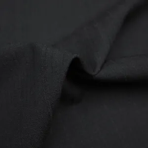 Serissa Dark Grey Texture Wool Suiting