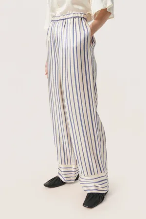 SLPuk Wide Legs Trousers in Coastal Fjord Stripe