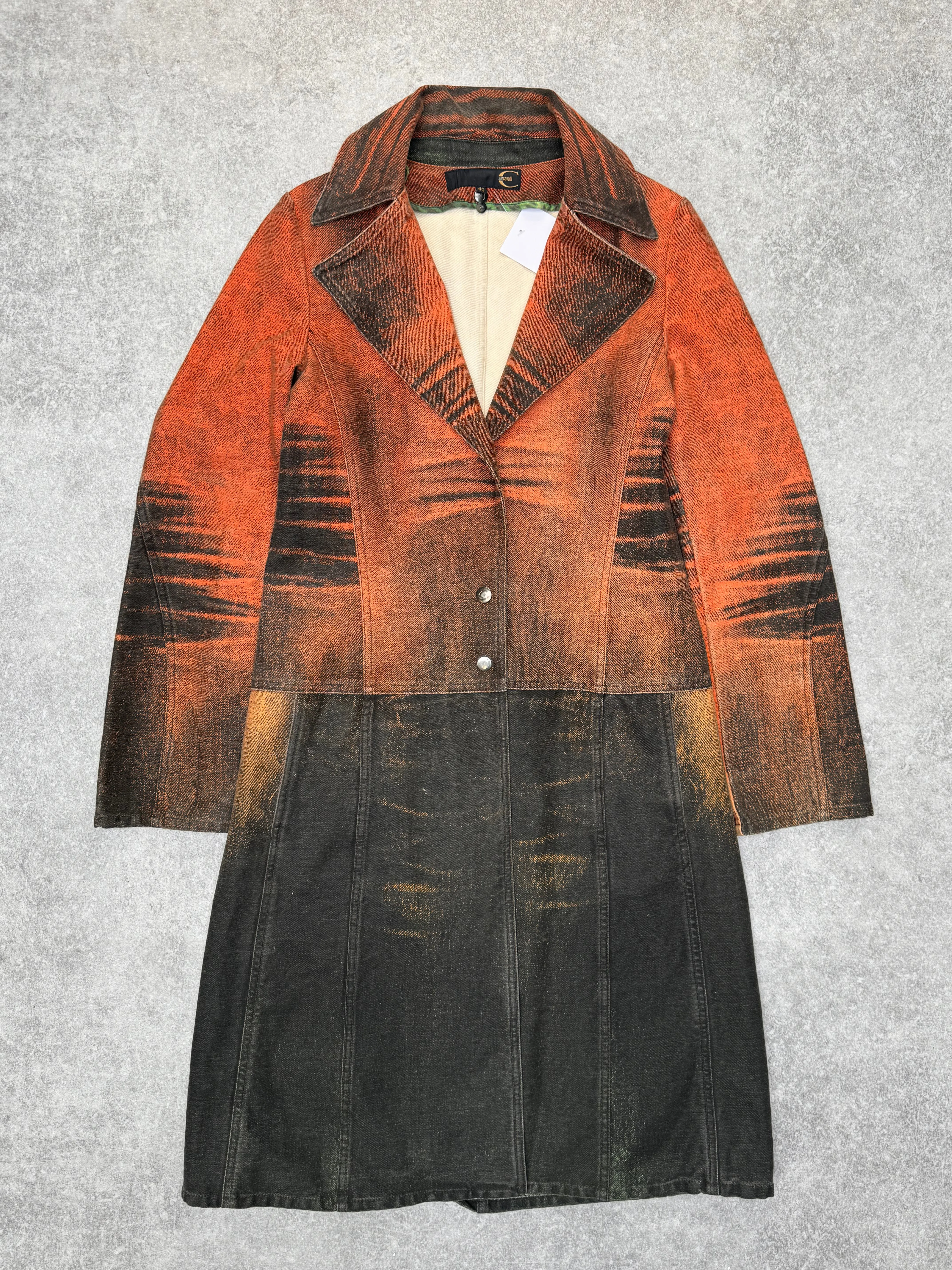 S/S 2004 Just Cavalli Sunset Vitality Long Denim Jacket