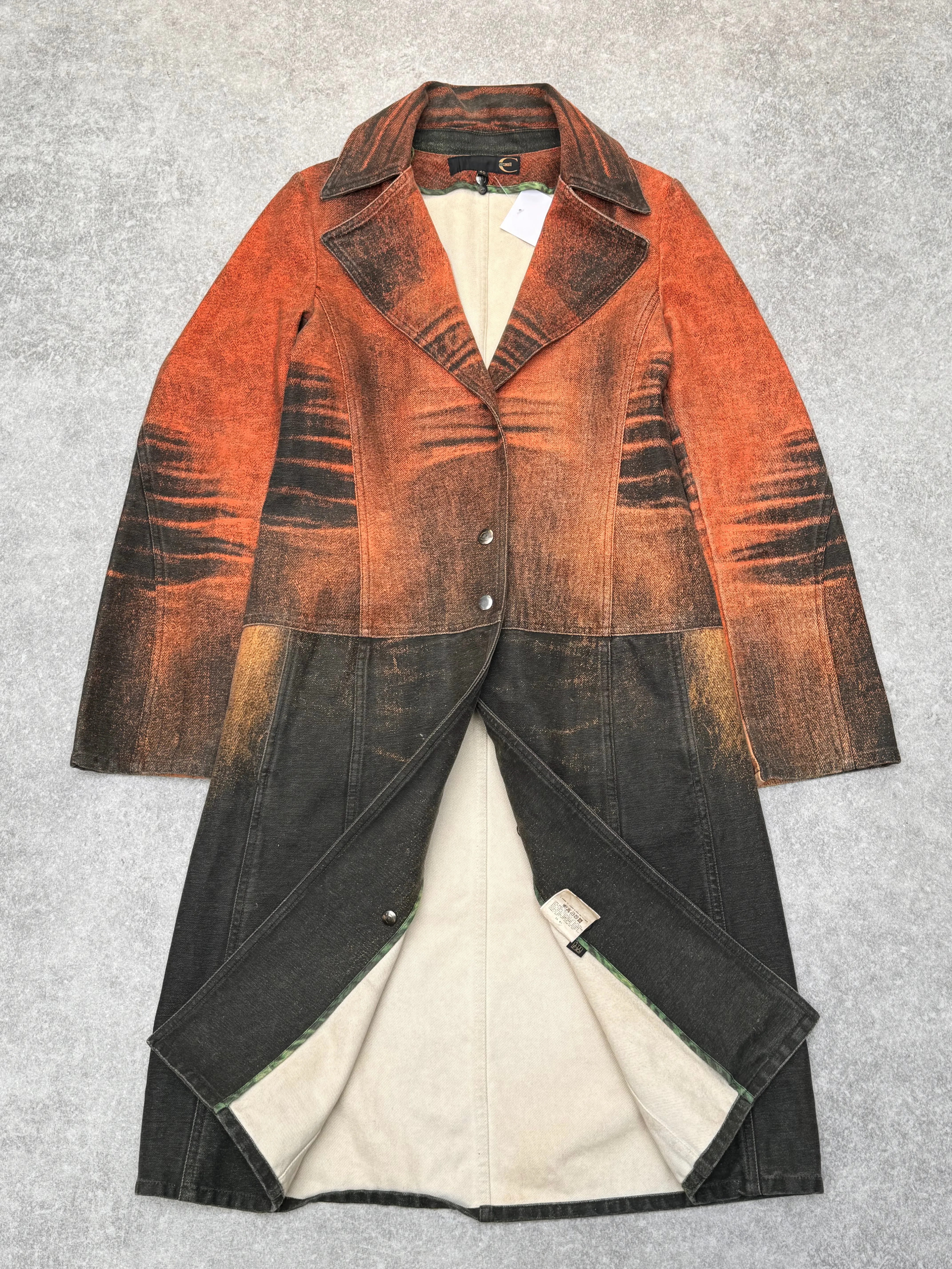 S/S 2004 Just Cavalli Sunset Vitality Long Denim Jacket