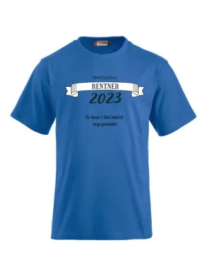 T-Shirts bedrucken mit Spruch - Professional Rentner 2023