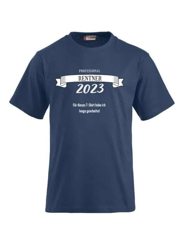 T-Shirts bedrucken mit Spruch - Professional Rentner 2023
