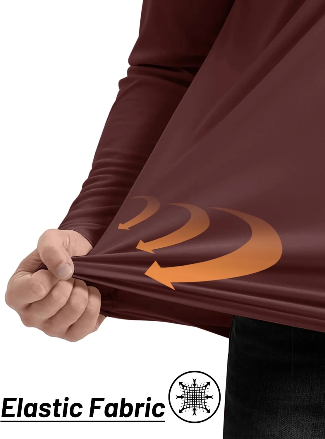 TACVASEN Men's Long Sleeve Athletic Shirts 1/4 Pullover Zip Sun Protection Rash Guard UPF 50  Outdoor Running T-Shirts