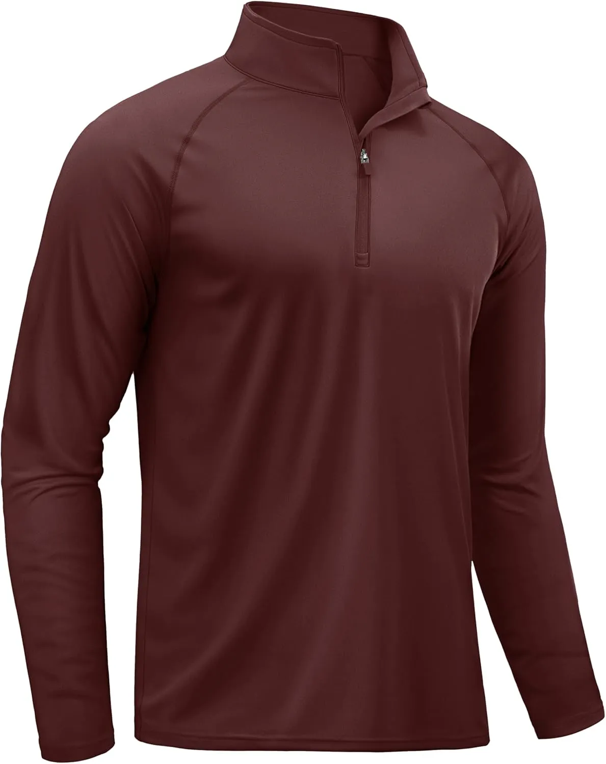 TACVASEN Men's Long Sleeve Athletic Shirts 1/4 Pullover Zip Sun Protection Rash Guard UPF 50  Outdoor Running T-Shirts
