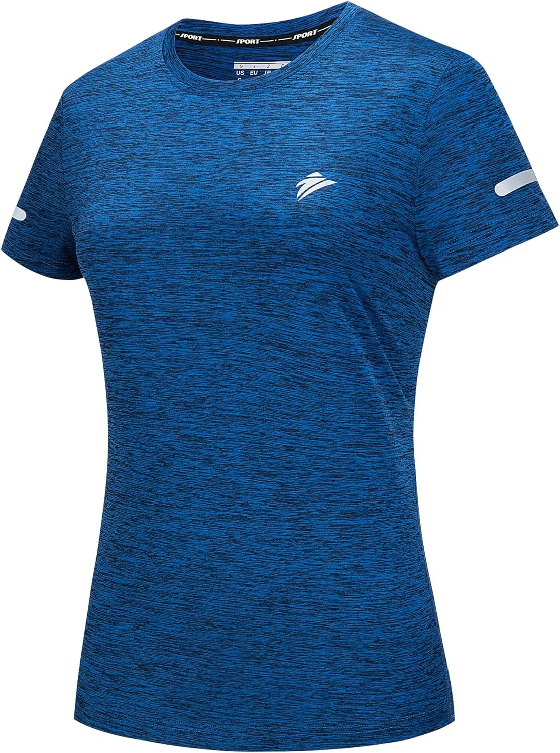 TACVASEN Women's Athletic T Shirts Short Sleeve Quick Dry Hiking Shirts Crew Neck Running Workout Tops Fitness