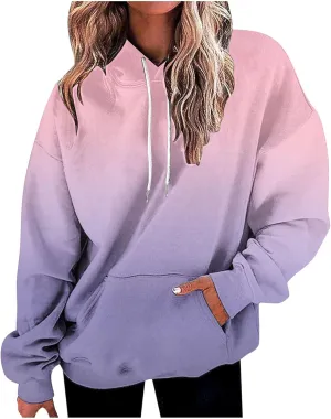 TANGNADE Women's Oversized Hoodies Casual Pullover Sweatshirt Fall Fashion 2024 Winter Outfits Trendy Teens Preppy Clothes
