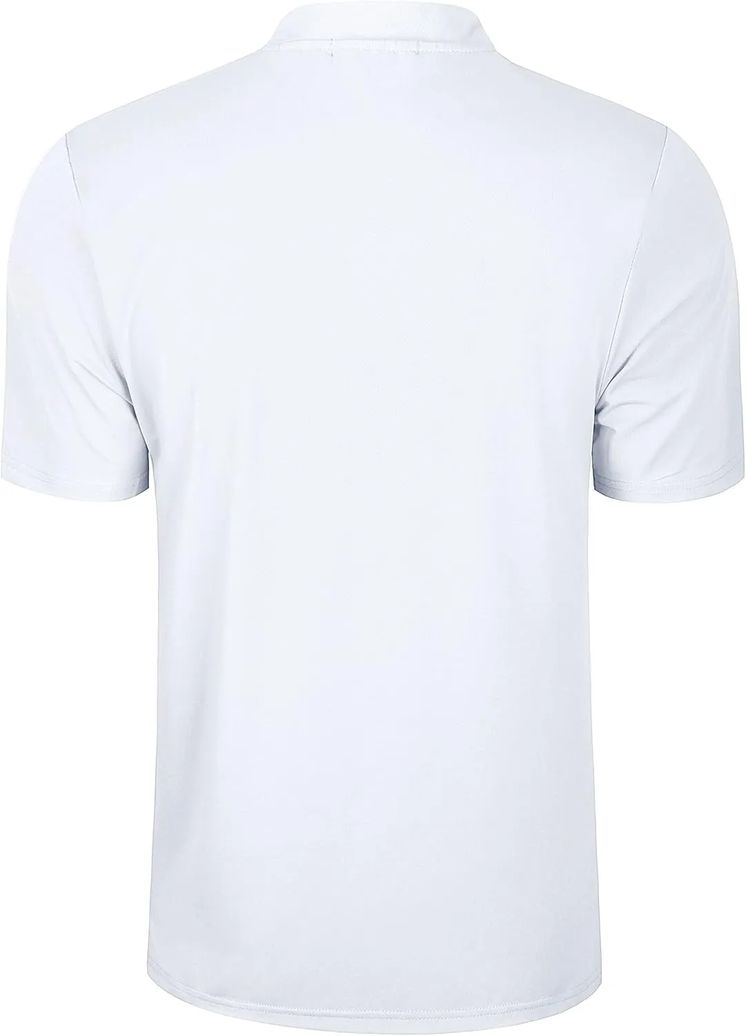 TAPULCO Collarless Golf Shirts for Men Quick Dry Color Block Breathable Soft Athletic Casual Daily T-Shirts
