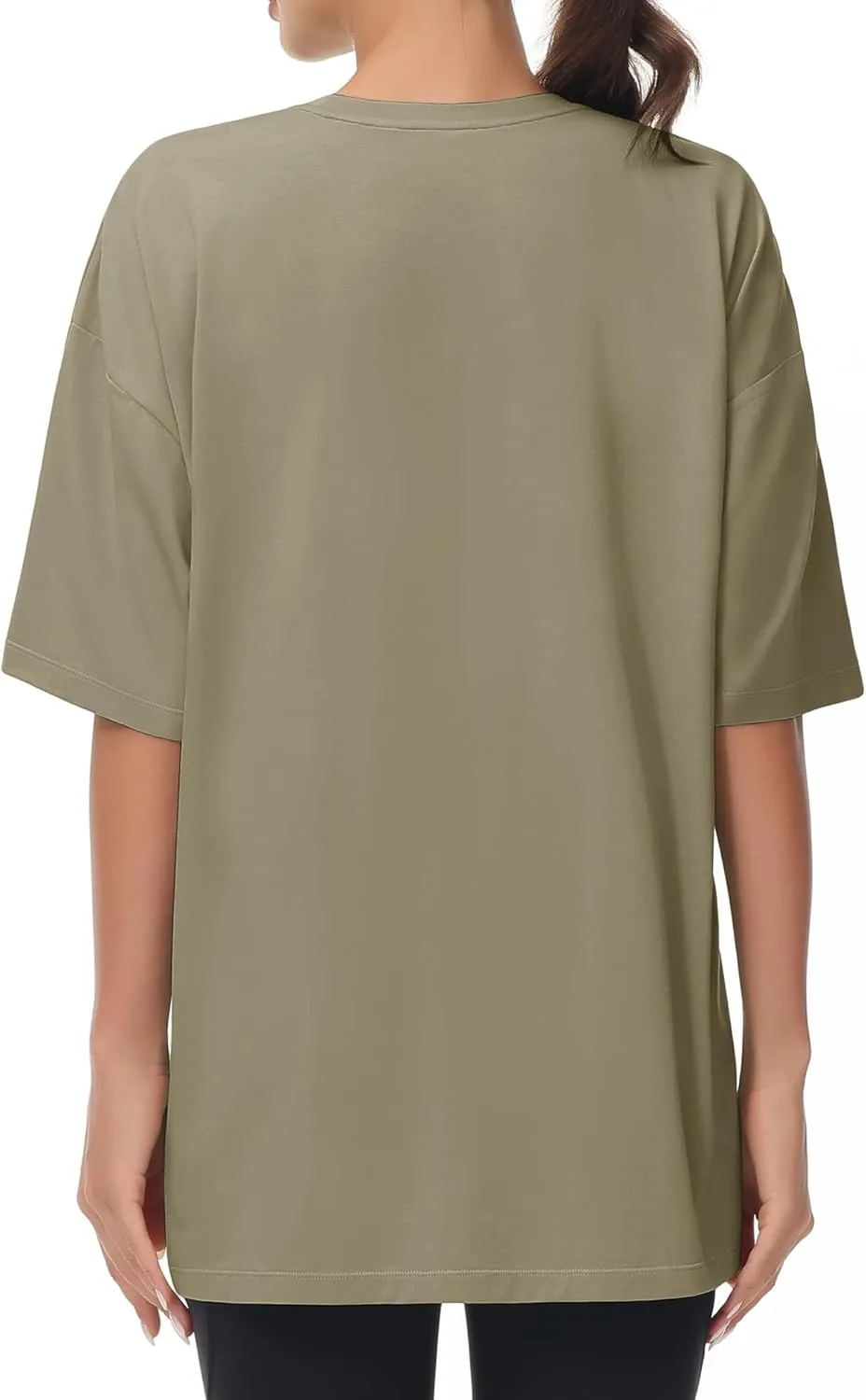 THE GYM PEOPLE Women's Casual Oversized T-Shirts Summer Crewneck Short Sleeve Workout Basic Tee Tops