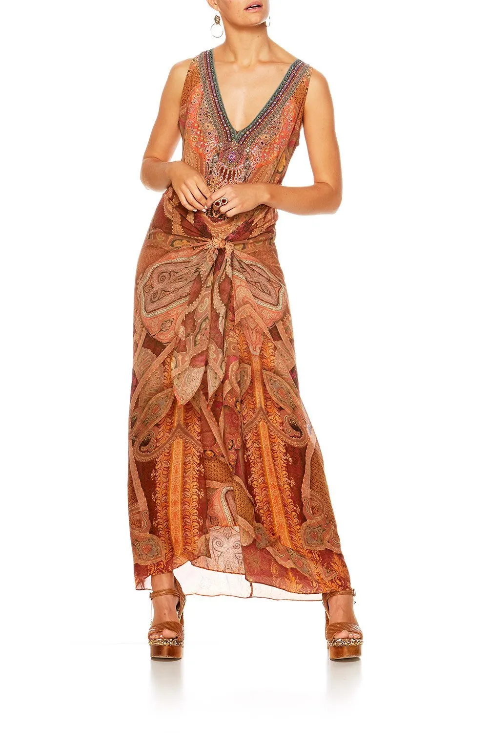 TIE FRONT DRESS MULTI WEAR FAMILY GATHERING
