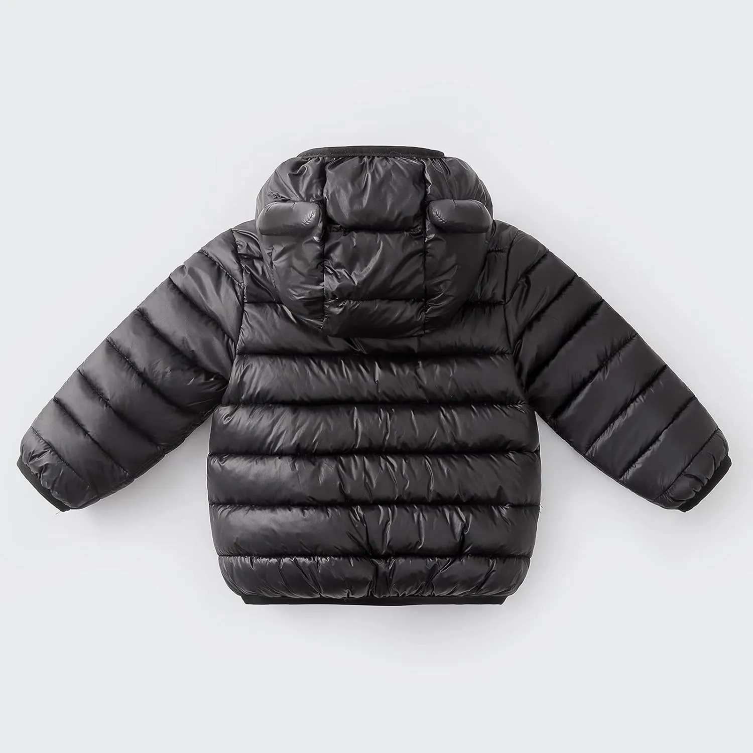 Toddler Baby Boys Girls Puffer Jacket Newborn Warm Cotton Padded Jacket Winter Bear Ears Hooded Coat