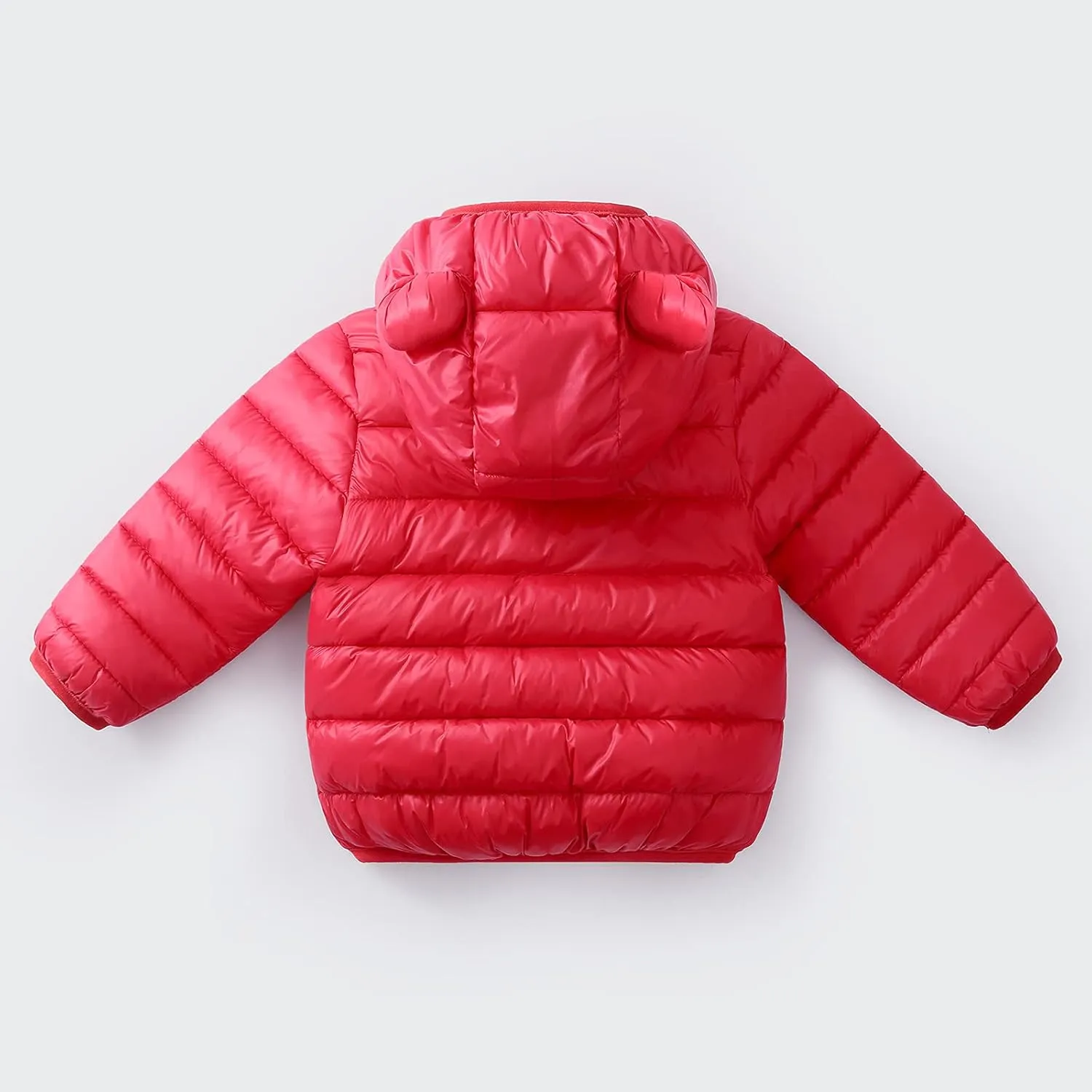 Toddler Baby Boys Girls Puffer Jacket Newborn Warm Cotton Padded Jacket Winter Bear Ears Hooded Coat