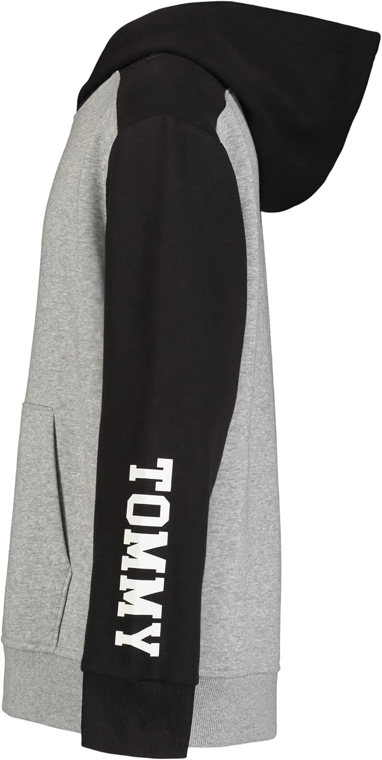 Tommy Hilfiger Boy's Long Sleeve Fleece Pull-over Hoodie