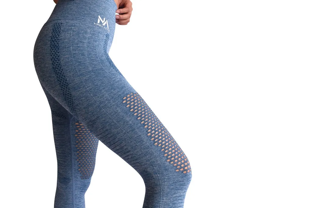 Trail Seamless Leggings - Blue