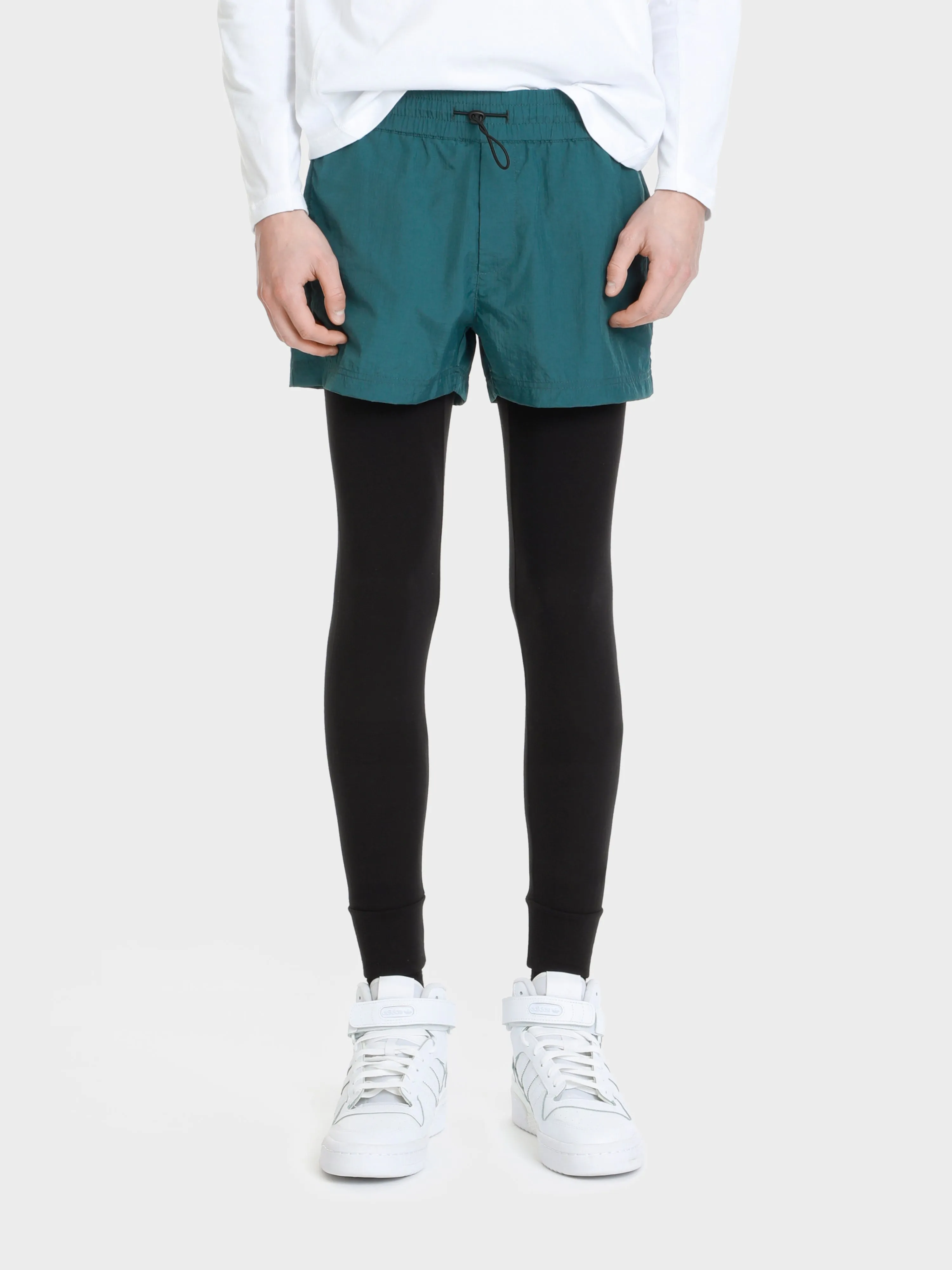 Unisex running ripstop shorts zip pockets