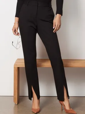 Velvet Kyndall Slit Pant in Black