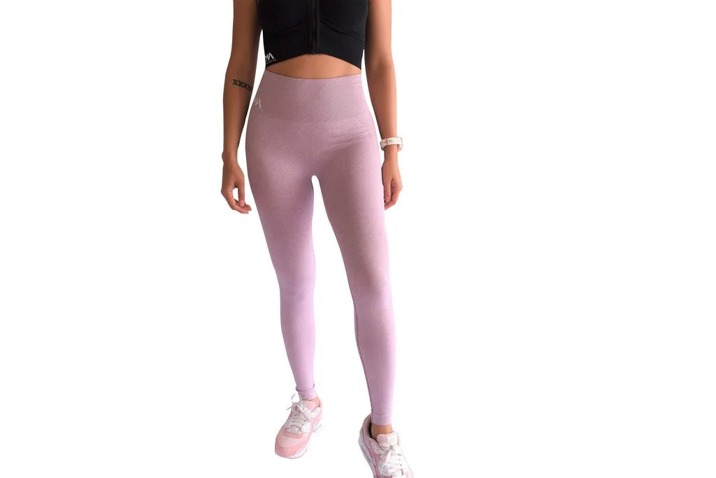 Vision Ladies Seamless Scrunch Leggings - Lilac