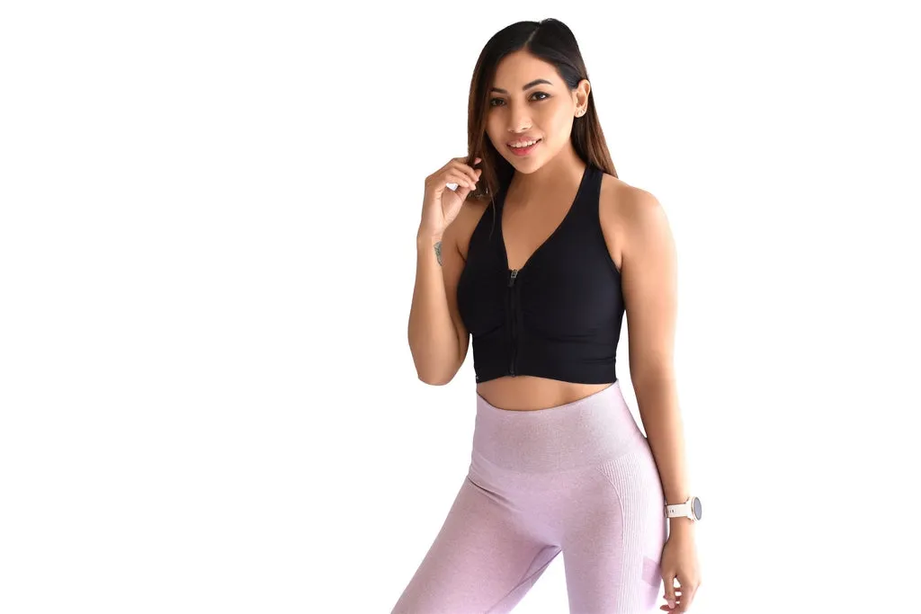 Vision Ladies Seamless Scrunch Leggings - Lilac