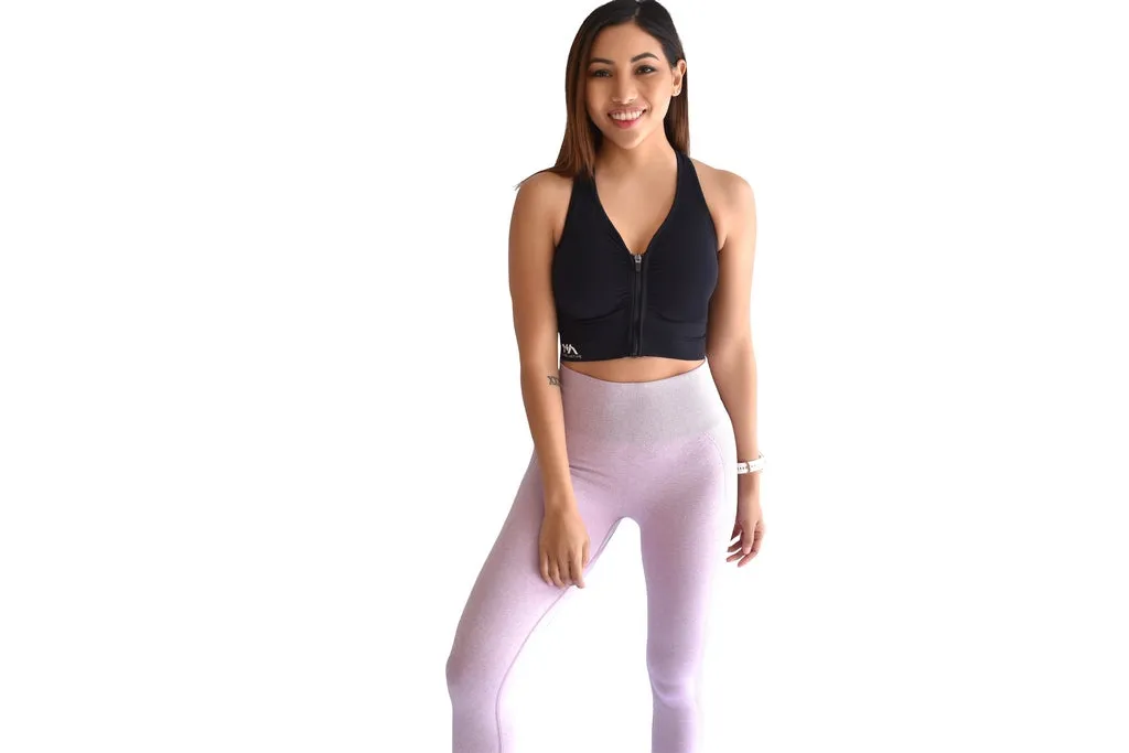 Vision Ladies Seamless Scrunch Leggings - Lilac