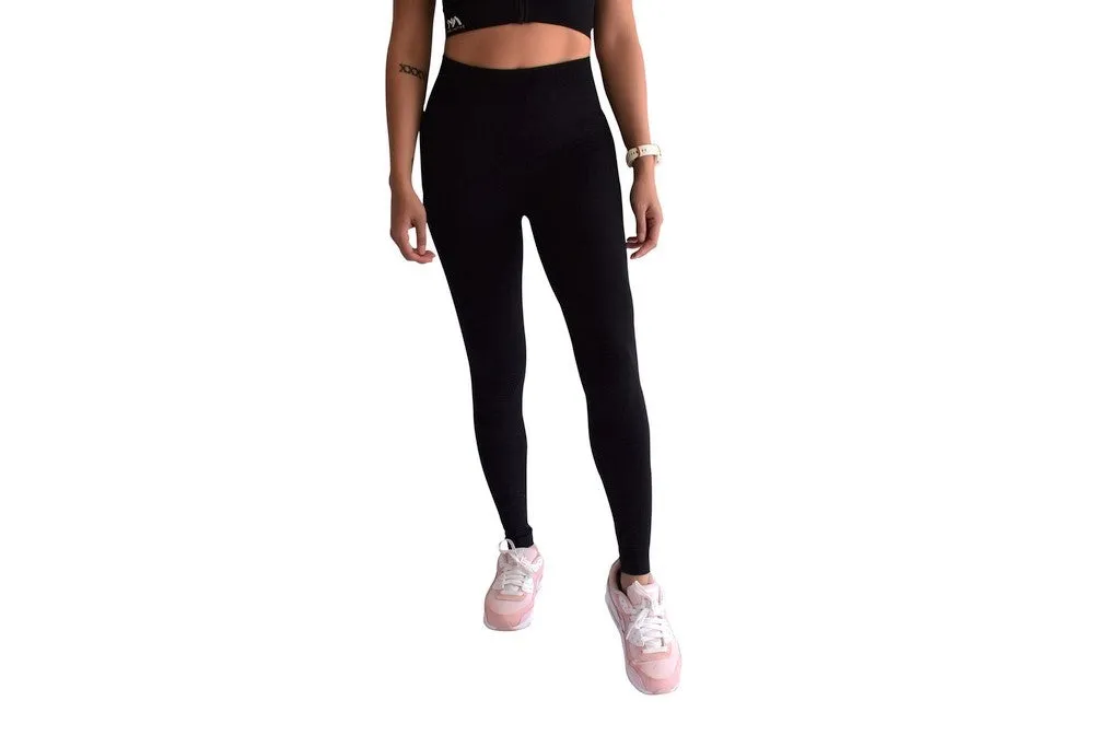 Vision Seamless Scrunch Leggings - Black