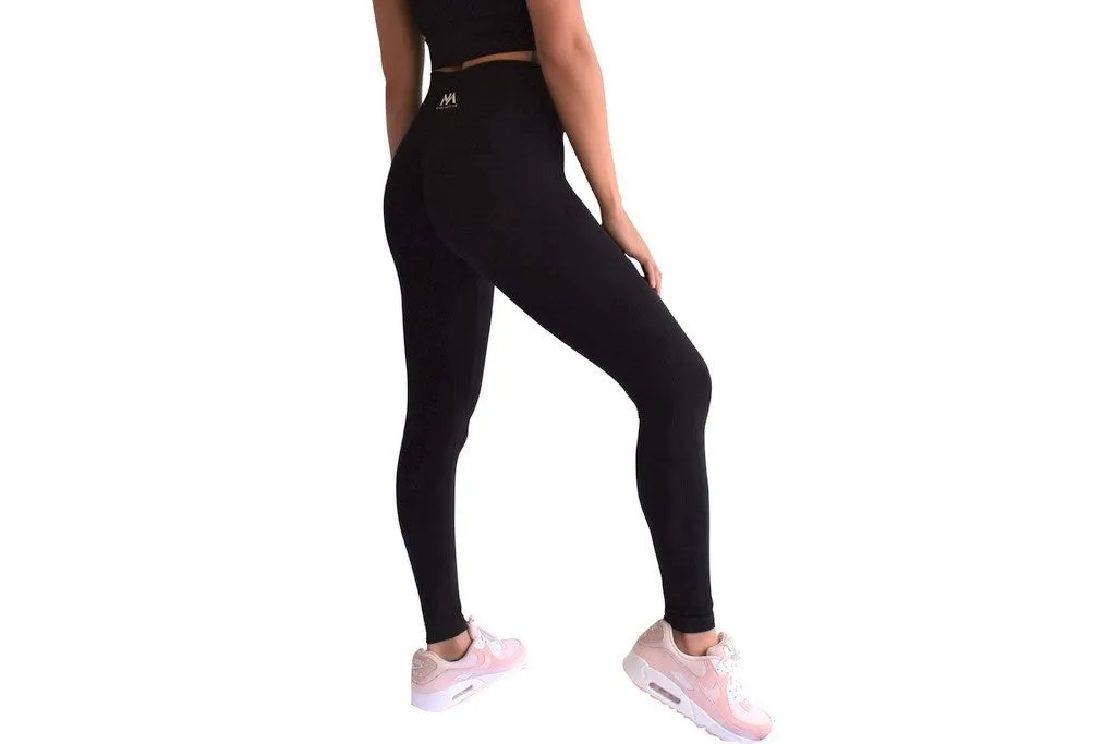 Vision Seamless Scrunch Leggings - Black