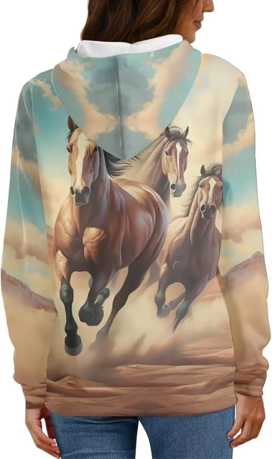 WELLFLYHOM Womens Sweatshirts Pullover Hoodies Teens Sportwear Fall Tops