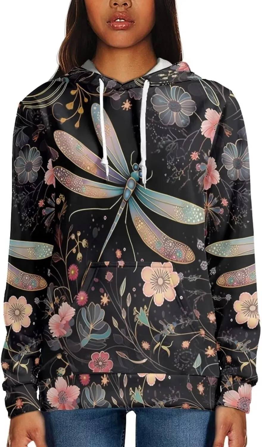 WELLFLYHOM Womens Sweatshirts Pullover Hoodies Teens Sportwear Fall Tops