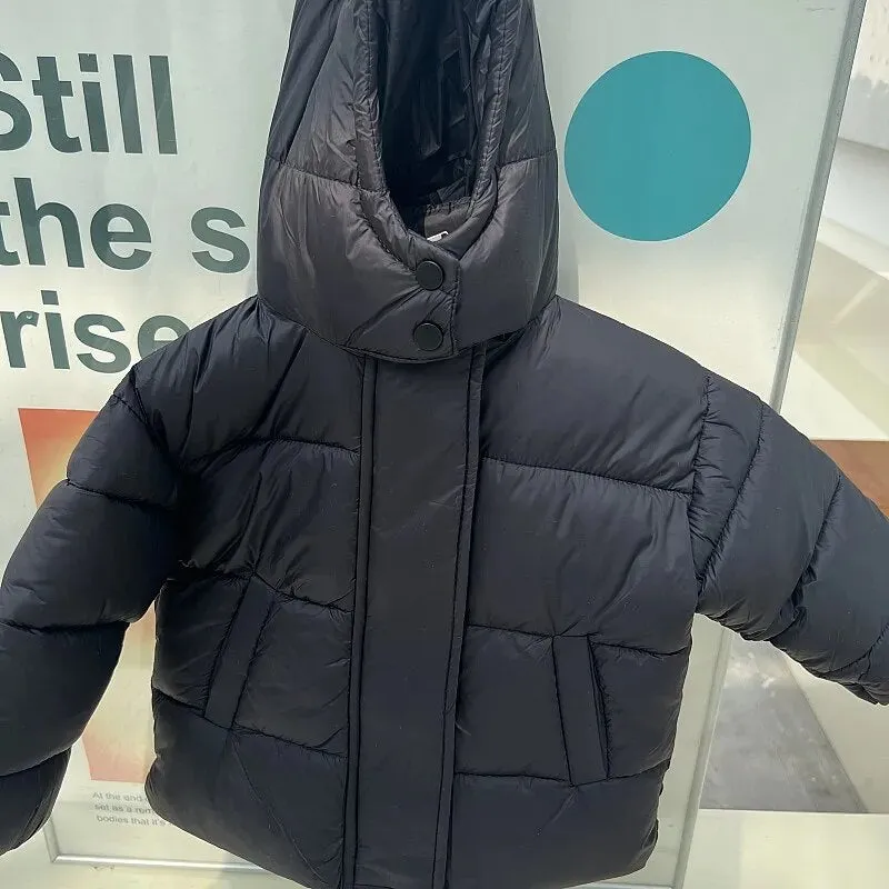 Winter Kids Parkas Korean Style Outerwear