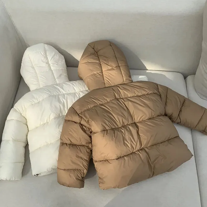 Winter Kids Parkas Korean Style Outerwear
