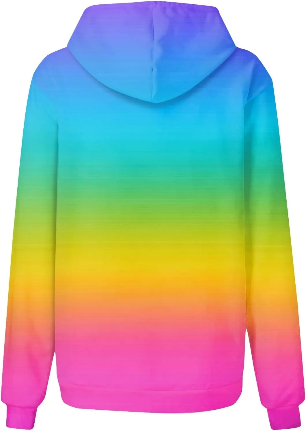 Women Casual Autumn Pullover Long Sleeve Plus Size Soft Hoodies Fashion Printed Sweatshirt with Pocket