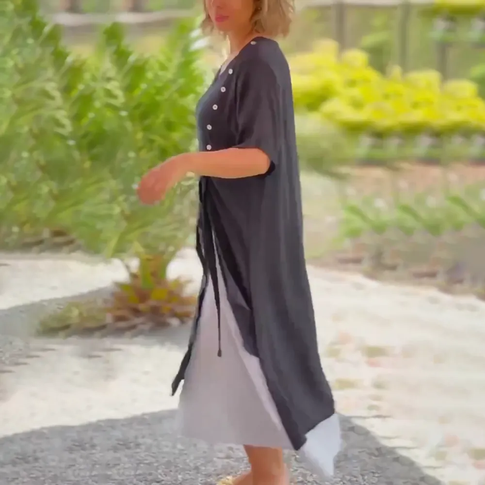 Women's Bohemian Maxi Dress | Elegant Asymmetrical Hem