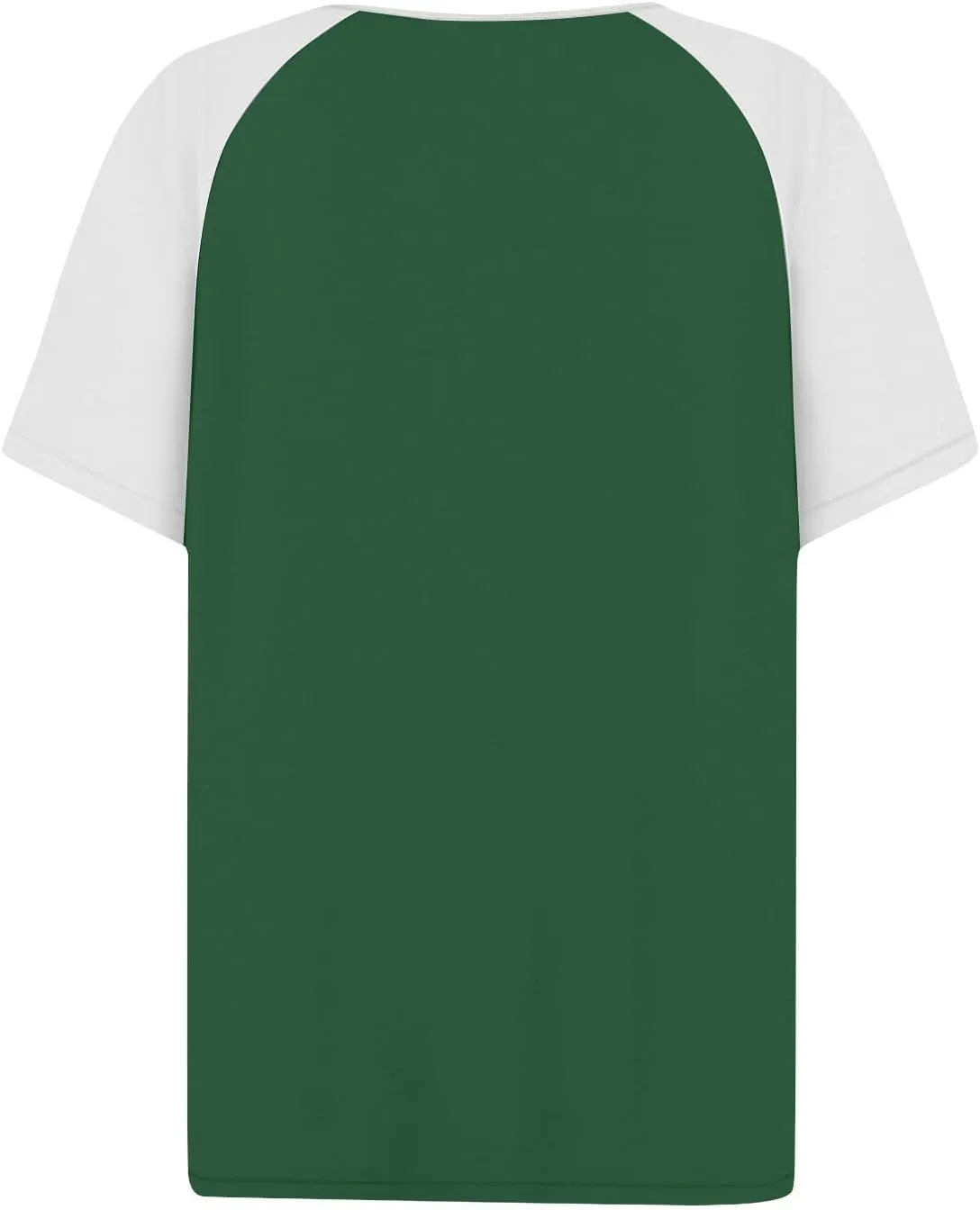 Womens Fashion Henley Raglan Short Sleeve Tops Basic Tunic T-Shirts Casual Button Down Half Sleeve Blouses