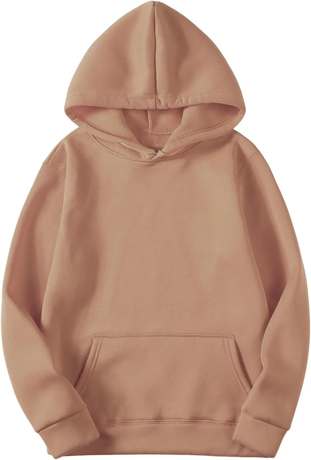 Womens Hoodie Casual Solid Color Pullover Tops Y2k Hoodie Oversized Sweatshirts Fleece Hoodies Comfy Fashion Outfits