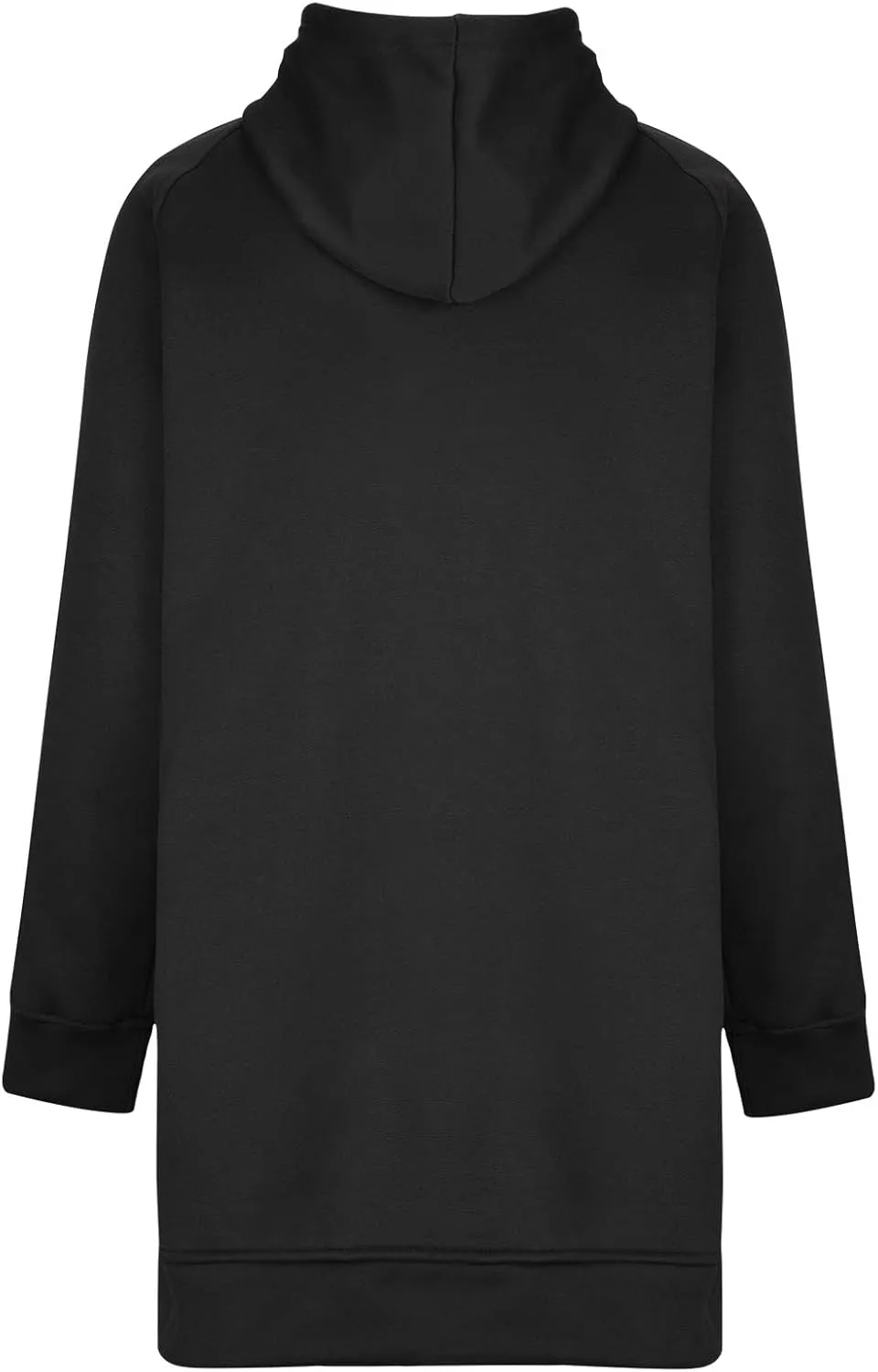Women's Hoodies Casual Pullover Oversized Sweatshirt Long Sleeve Split Hem Hoodie with Kangaroo Pocket