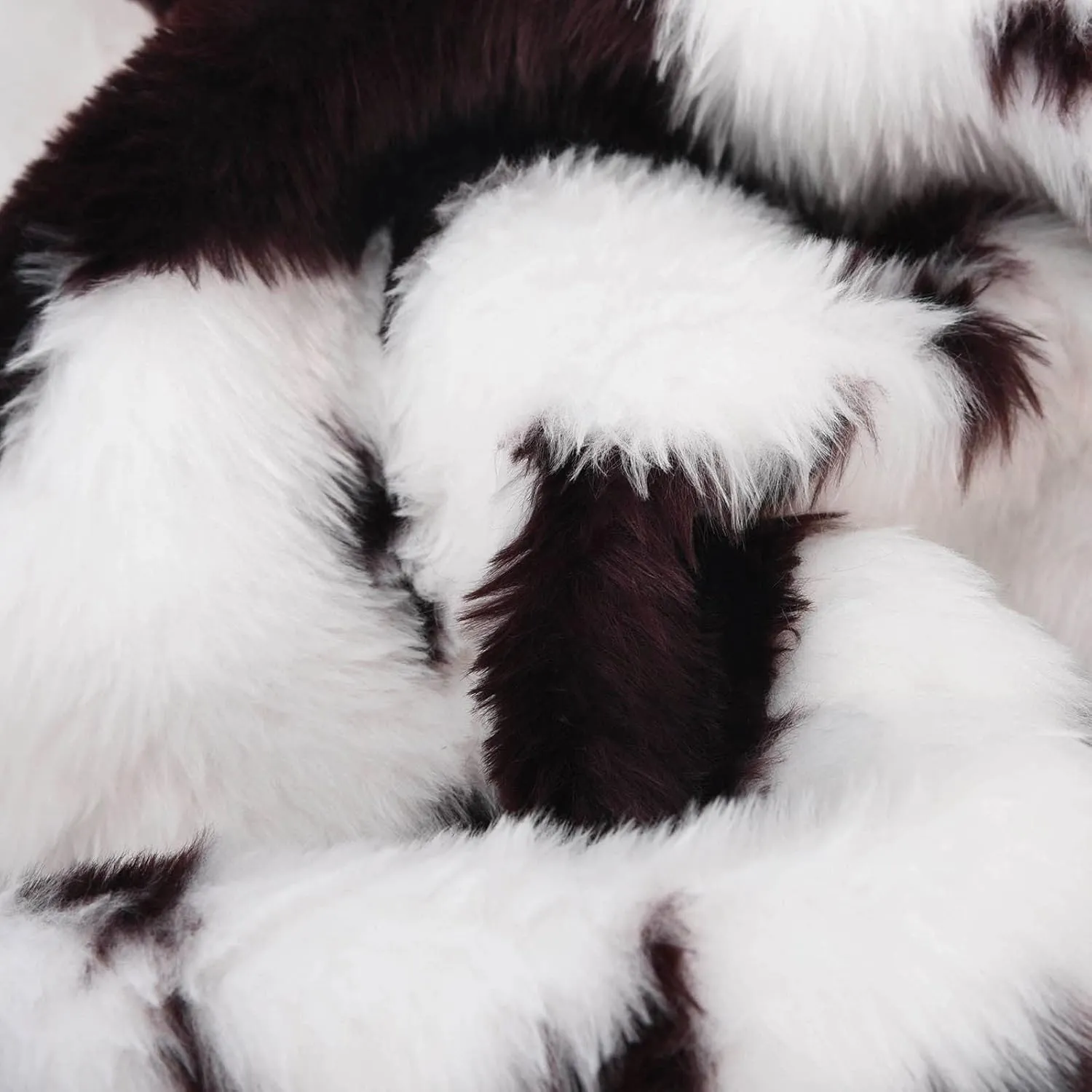 Women's Oversized Faux Fur Jackets Cow Print Lapel Open Front Fuzzy Cardigan Fashion Colorblock Overcoat Outerwear