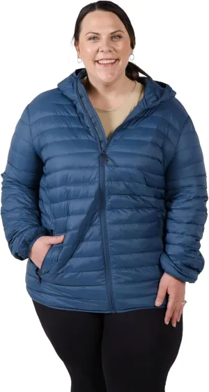 Women's Plus Size Packable Down Jacket 1X-6X Hooded Lightweight Spring Fall Coat