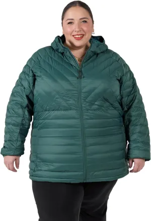 Women's Plus Size Packable Down Jacket 1X-6X Hooded Lightweight Spring Fall Coat